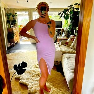 Lulus Lilac Asymmetrical Dress